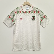 Authentic Umbro New style 90 Jersey 92 Season Wales Home National Team Away Classic Sports Retro Sho