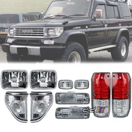 1 Set Headlight Corner Side Marker Tail Light For Toyota Landcruiser Prado 70 LC2 LCII LJ78 LJ79 KZJ