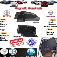 Magnetic Sunshade Nissan TOYOTA Vios Cross Altis Camry Avanza Yaris Hilux Vigo Harrier Estima Innova