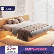 DUDEE เตียงพร้อมตู้ข้างเตียง สไตล์ญี่ปุ่น (ติดตั้งฟรี) **อ่านเนื้อหารายละเอียดสินค้า** สอบถามทำตามขน