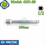 Kingtony 4251-08 1/2 extension connector, 200mm long, 12.7mm square head