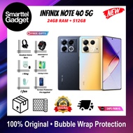 Infinix NOTE40 5G 512GB+12GB(UP TO 24GB) MediaTek D7020 108MP CAMERA 120Hz AMOLED DISPLAY 33W +15W W