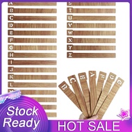 AIBINELO-26 Pcs Vinyl Record Dividers Wooden Record Dividers Alphabetical A-Z Vinyl Record Storage D