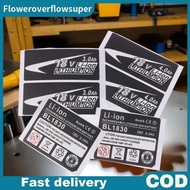 FSMY 10Pcs/set For 18V 3Ah 4Ah 5Ah 6Ah 9Ah BL1830 Li-Ion Battery Label Stiers 18V Battery Capacity S