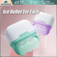 ICE ROLLER Facial Massager 2IN1 - Jade Stone & Croyo Metal Therapy Combination, Hyper Cooling System