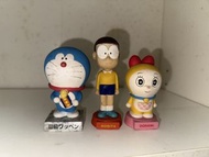 多啦A夢、野比大雄、哆啦美 搖頭公仔