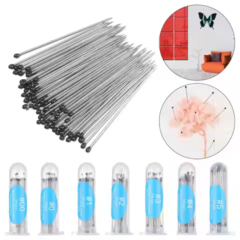 100Pcs Good Flexibility Lab Accessories Education Specimen Pins Pin Needle Insect Dissections Suppli