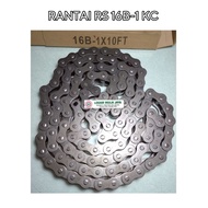CHAIN 16B-1 KC ROLLER CHAIN 16B SINGLE KC 16BX1 16B 16 B -1 BRAND KC RS 16B SINGLE KC