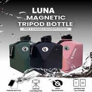 HAPPYPAL LUNA BOTTLE 2.7L Oversized Magnetic Tripod Water Bottle Fitness Gym with BPA FREE Accessori