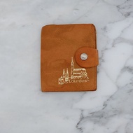 法國復古棕色真皮 Lourdes 小銀包