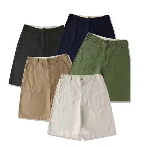 Okonkwo Cotton Sateen OG-107 Shorts Heritage Style Men's Baker Trousers Knee Length
