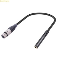 Doublebuy 1 8 to XLR Cable XLR Female to 1 8 3 5mm  Cable XLR to TRS Cable PVC Line 30CM