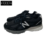 New Balance U990BL4 美國製造 絨面革/網眼運動鞋 US7 1/2（近全新）[二手]