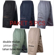 (5Pcs PACKAGE) Pants Men's SizeBIG 7/8 3/4 Below the Knee Men's Jumbo Drawstring Pants 7/8