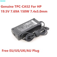 Genuine TPC-CA52 19.5V 7.69A 150W 7.4x5.0mm TPC-LA52 901981-002 697317-001 AC Adapter For HP Laptop 