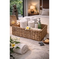 Water hyacinth basket water hyacinth box/ woven box/ 55x35 H 15cm storage basket basket organizer st