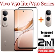 Vivo V50 Lite V50Lite V 50Lite 5G Screen Protector Vivo V50 V 50 Pro 5G Tempered Glass Full Camera L