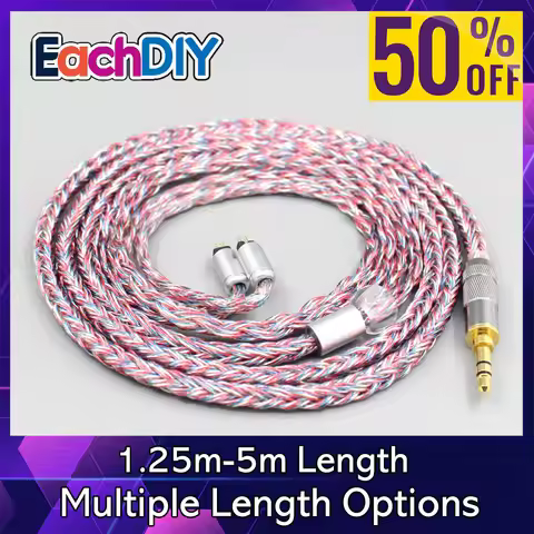 16 Core Silver OCC OFC Mixed Braided Cable For 0.78mm BA Custom Westone W4r UM3X UM3RC JH13 High Ste