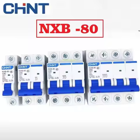 CHINT NXB-80 1P 2P 3P 4P 80A Circuit Breaker MCB