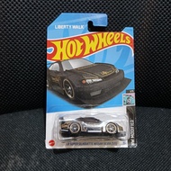 Hotwheels Nissan silvia s15 lbwk black card japan loose Bow