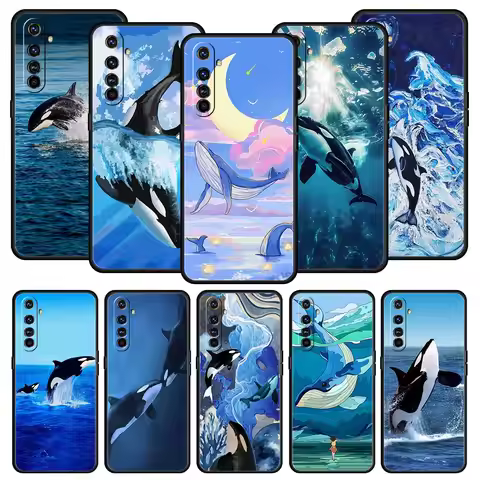 Orca ocean lovely killer whale Phone Case For Realme 12 11 10 9 8 5G 7 6 GT5 GT3 GT2 Pro C21 C11 C25