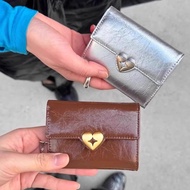 Fennec HEARTY FLAP WALLET Korean Designer New Card Holder Simple Practical Short Coin Purse