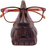 Handcrafted Wooden Spectacle Eyeglasses Holder Beard Shaped Eyewear Retainer-Sunglasses Holder Displ