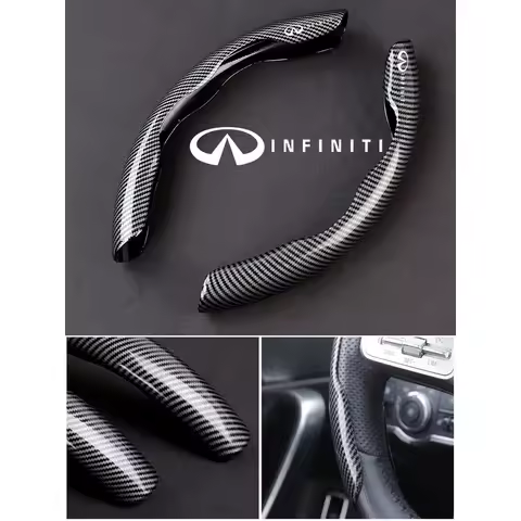 Car Carbon Fiber Texture Steering Wheel Cover For Infiniti Q30 Q50 Q60 Q70 Q80 QX30 QX50 QX55 QX60 Q