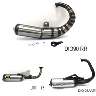 Motorcycle V8 exhaust pipe Modified Racing Full Exhaust System for JOG V8 DIO V8 BWS V8 ZX V8 DIO90 