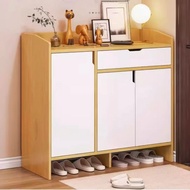 KAYU Furnibest Shoe Cabinet Wooden Shoe Cabinet Closed Shoe Rack Shoe Rack Shoe Cabinet Rack Multila
