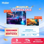 [FREE TV +FREE SHIPPING] Haier 85" HQLED 4K Google Smart TV (120Hz) / HDR / Dolby Atmos & Dolby Visi