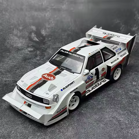 AUTOART 1/18 Audi Sport Quattro S1 Pikes Peak 1987 #1 Racing car model Car model Static ornament Col