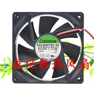 SUNON 8025 8cm/cm 24V 3.4W KD2408PTB1-6A Inverter Cooling Fan