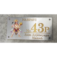 Modern House Number Anjeneyeah House Plate Stainless steel 304 House number plate Original Metal Nom