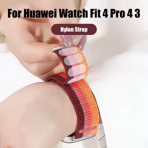 Nylon Loop Watch Strap for Huawei Watch Fit 3/4/4Pro Braided Comfortable Breathable Watch Band for H
