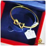 【ORI 916/22k】Emas/Gold Bangle 916 Bracelet LOVE Shape | Gelang Tangan Emas 916 Tulen 916黄金爱心手镯 5.21g