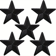 5-pack.Star patch, embroidered iron on/sewn patch, cute appliqué patch for clothing, jackets, hats, 