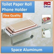 RC-Global Toilet Paper Roll Holder With Phone Rack / Bbathroom Paper Roll Holder with Phone Rack
