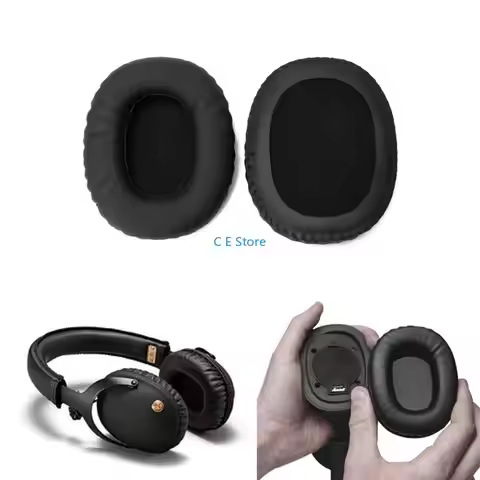 Earpads Ear Pad Set For Marshall Monitor Headset Ear Cushion Headphones Memory Foam Earpads Earcaps 