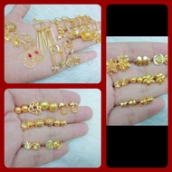 10k Gold 9PCS EARRINGS BUNDLE SET
