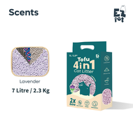 🐱 EZPET 💯【4IN1】Tofu Cat Litter Pasir Kucing Toufu Cat Litter Toilet Kucing Tou fu 2.3kg Cat Sand 精选豆