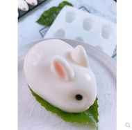 Net Red Rabbit Snowy Mooncake Mold Bunny Coconut Milk Jelly Silicone Pudding Mousse Cake Commercial Home
