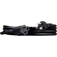 Basics Extension Cord, 6 Ft, 3 Prong Outlet Extender, Indoor Extension Cord, 13 Amps, 125V, Black