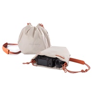 PGYTECH OneGo Drawstring Small Camera Bag, Soft Cute Camera Pouch Handbag compatible with Mirrorless