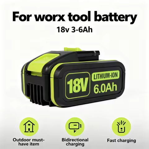 lithium-ion battery For Worx battery 20v 3-6Ah WA3016, WA3023, WA3054, WA3027, WA3406 Electric tool 
