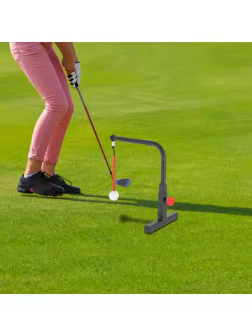 Golf Swing Trainer Golf Swing Trainer, Swing Practice Trainer Golf with Golf Ball & 3 Support Rods ,