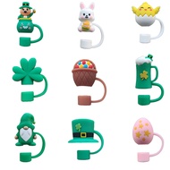 Custom Easter straw hat with wide opening10mm Four-leaf clover straw cover CZ04