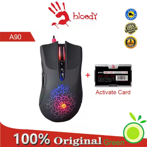 A4Tech Bloody A90 USB wired game mouse 4000dpi 8-button optical sensor color brightness mechanical g