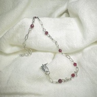 手鏈系列 - 石榴石切面珠手鍊