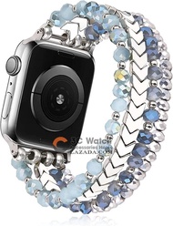 Dây Đeo Vòng Tay Trang Sức Cho Apple Watch Band 7 6 5 4 Se 44Mm 40Mm Dây Đeo Co Giãn Đàn Hồi Thủ Côn